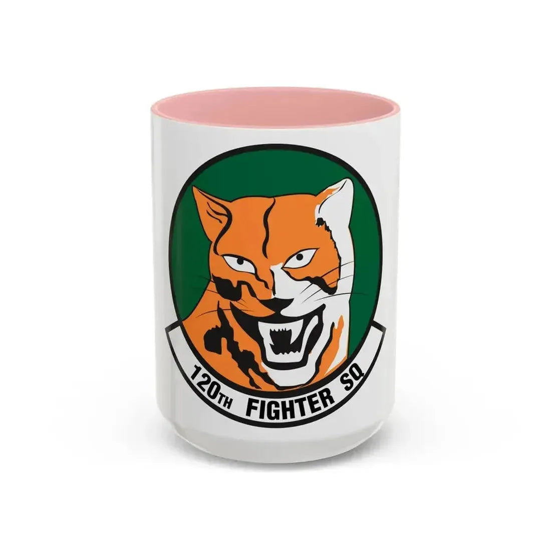120th Fighter Squadron (U.S. Air Force) Accent Coffee Mug 15oz Pink - Go Mug Yourself