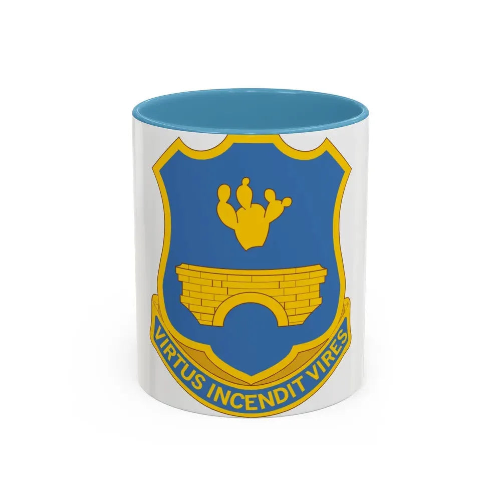 120th Infantry Regiment (U.S. Army) Accent Coffee Mug 11oz Light Blue - Go Mug Yourself