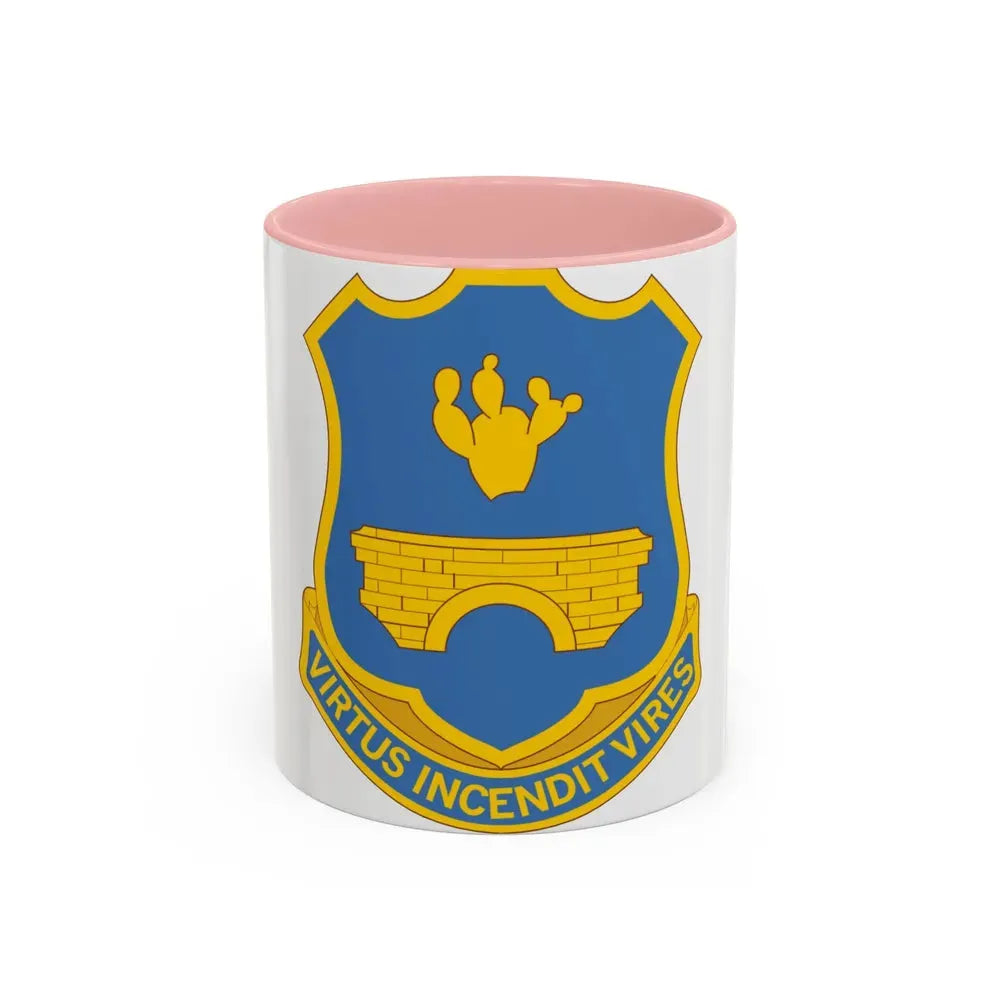 120th Infantry Regiment (U.S. Army) Accent Coffee Mug 11oz Pink - Go Mug Yourself
