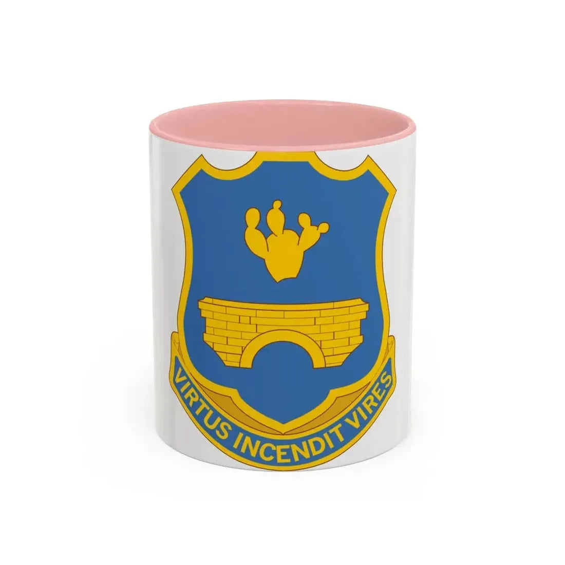 120th Infantry Regiment (U.S. Army) Accent Coffee Mug 11oz Pink - Go Mug Yourself