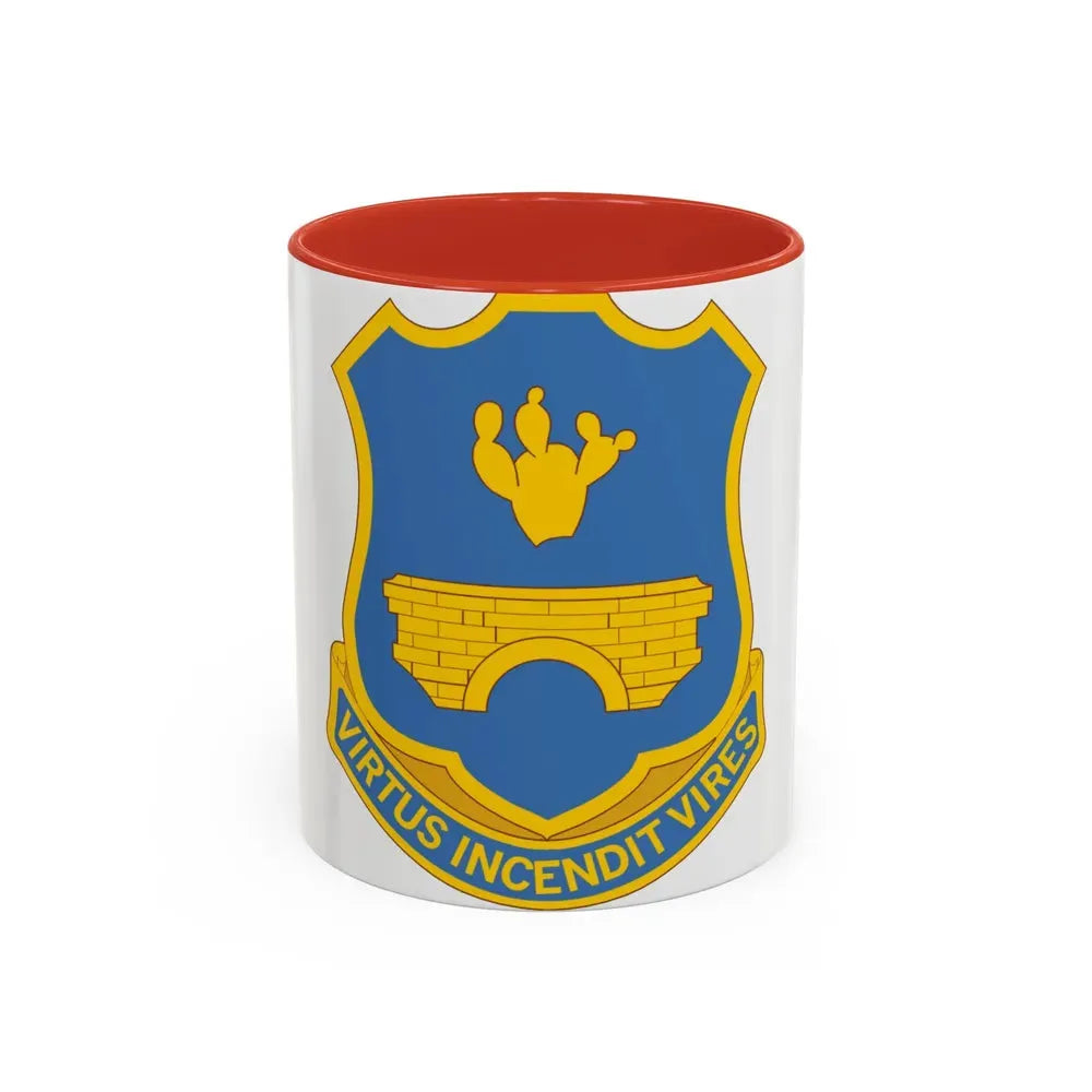 120th Infantry Regiment (U.S. Army) Accent Coffee Mug 11oz Red - Go Mug Yourself
