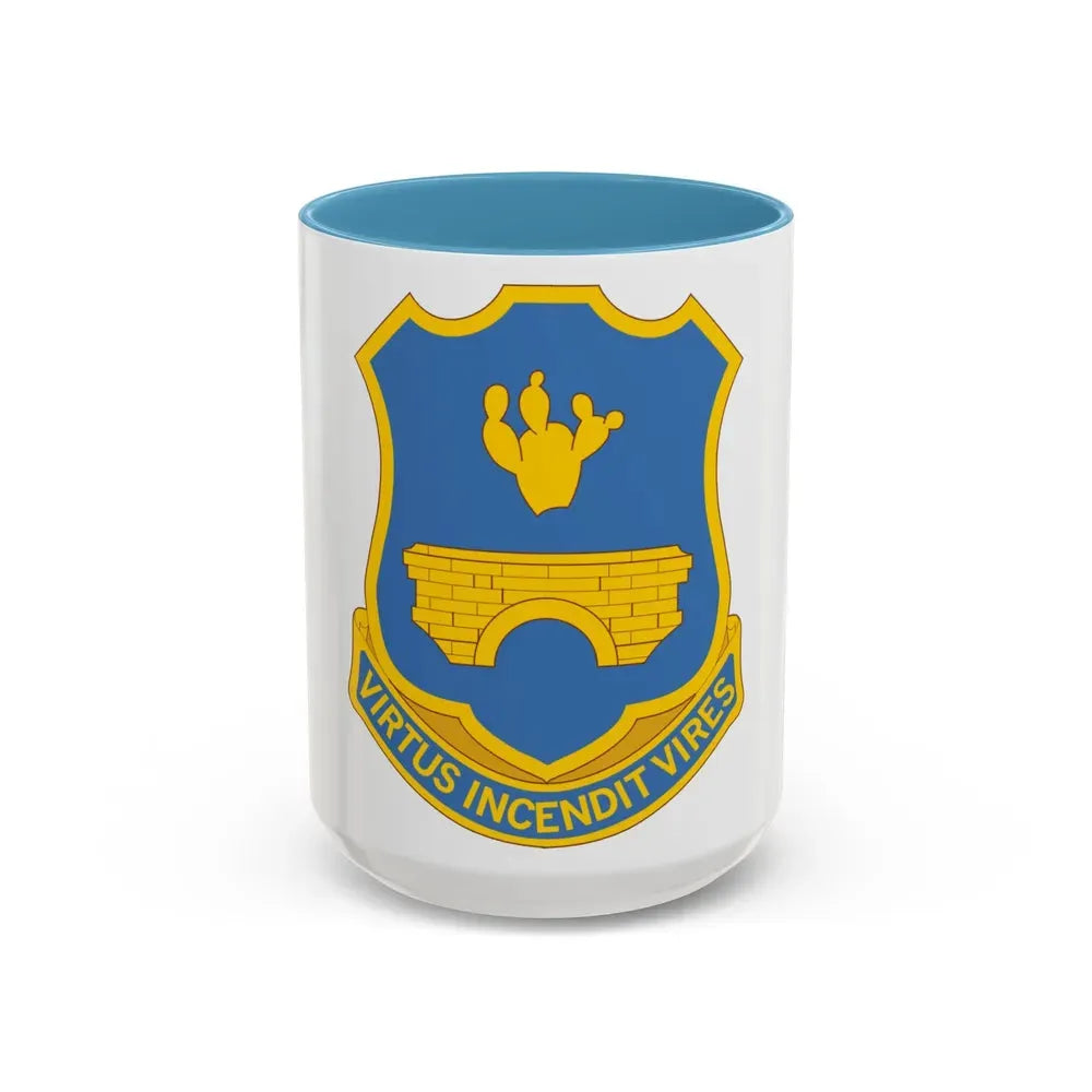 120th Infantry Regiment (U.S. Army) Accent Coffee Mug 15oz Light Blue - Go Mug Yourself