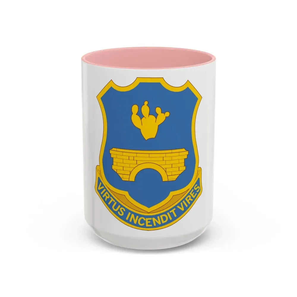 120th Infantry Regiment (U.S. Army) Accent Coffee Mug 15oz Pink - Go Mug Yourself