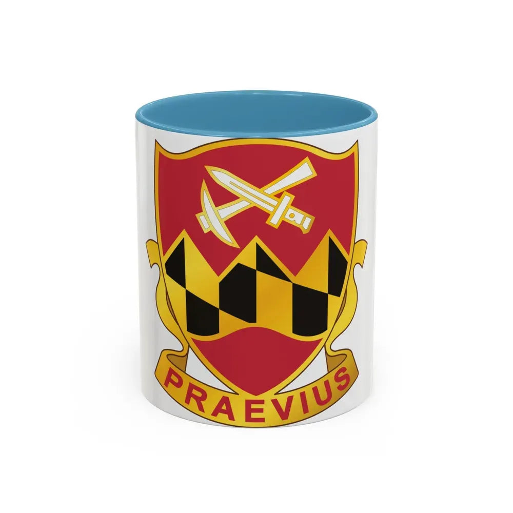 121 Engineer Battalion (U.S. Army) Accent Coffee Mug 11oz Light Blue - Go Mug Yourself