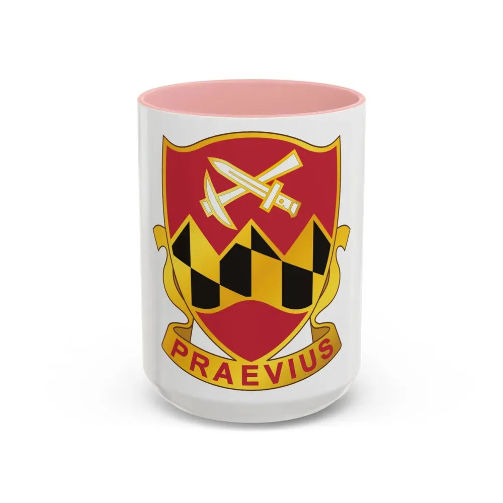 121 Engineer Battalion (U.S. Army) Accent Coffee Mug 15oz Pink - Go Mug Yourself