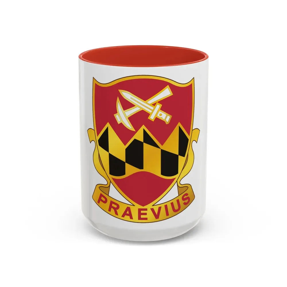 121 Engineer Battalion (U.S. Army) Accent Coffee Mug 15oz Red - Go Mug Yourself