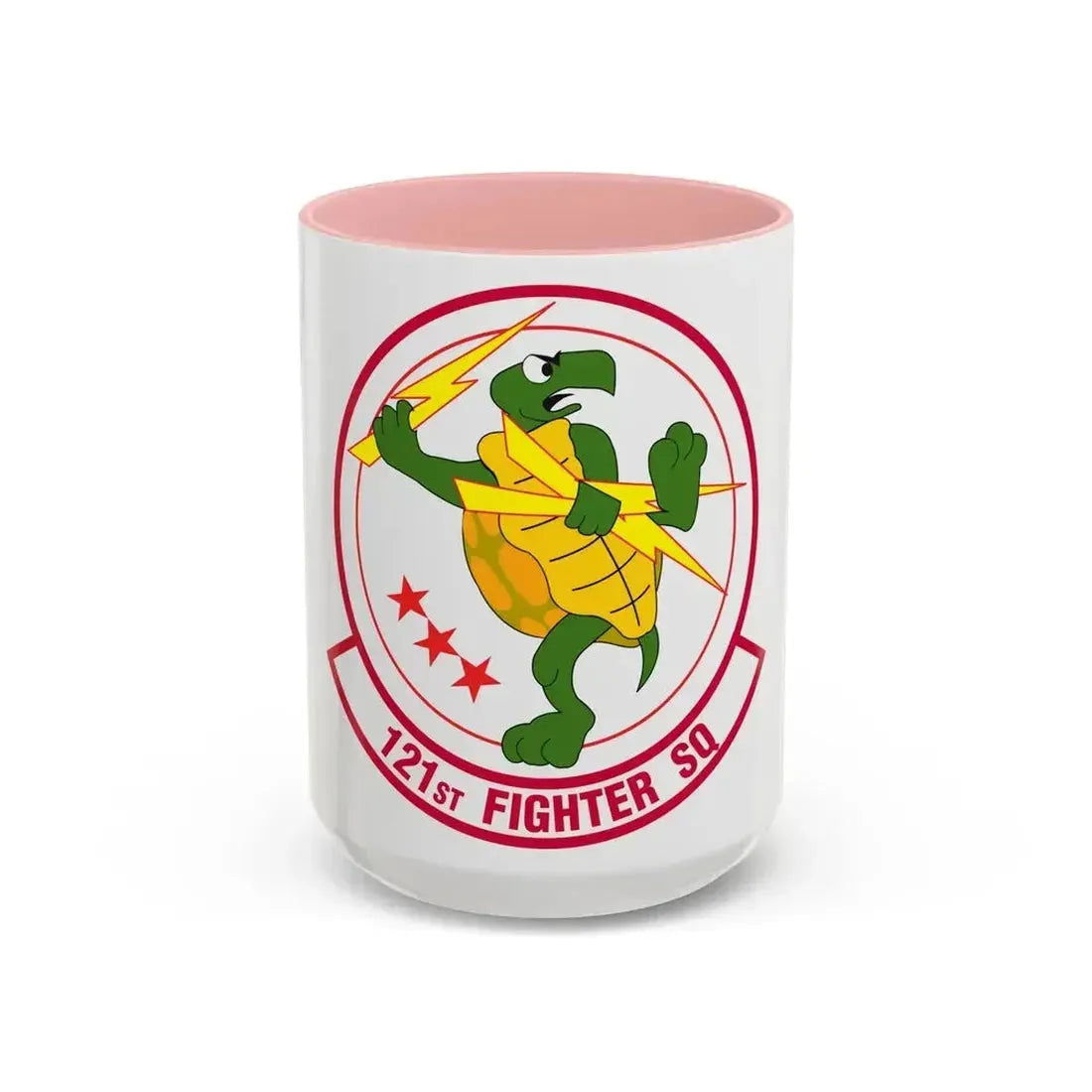 121 Fighter Squadron (U.S. Air Force) Accent Coffee Mug 15oz Pink - Go Mug Yourself