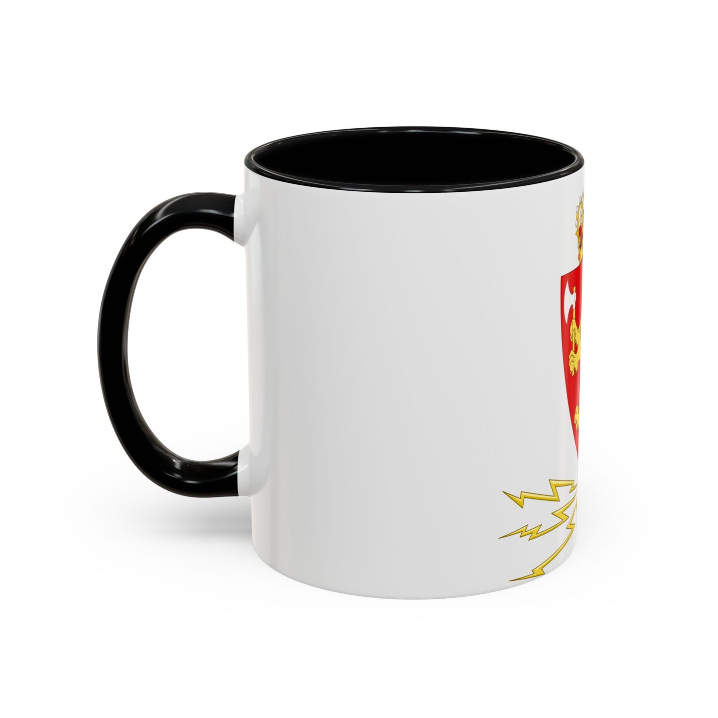 Coat of arms of the Norwegian Telegraph Administration - Accent Coffee Mug