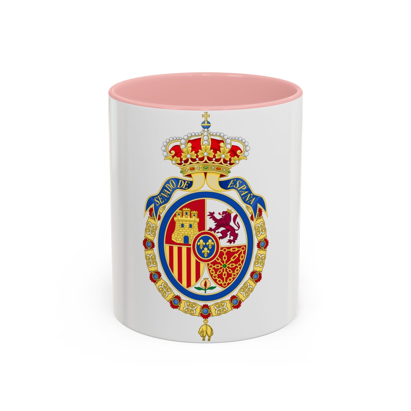 Coat of Arms of the Senate of Spain - Accent Coffee Mug