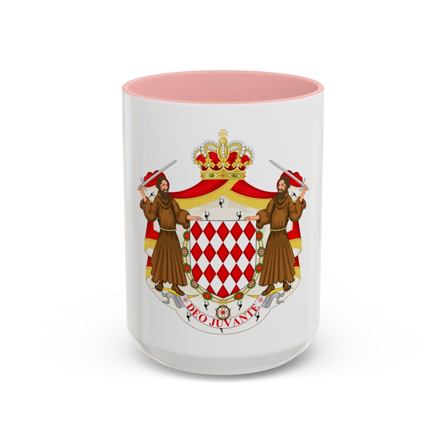 Great coat of arms of the house of Grimaldi - Accent Coffee Mug