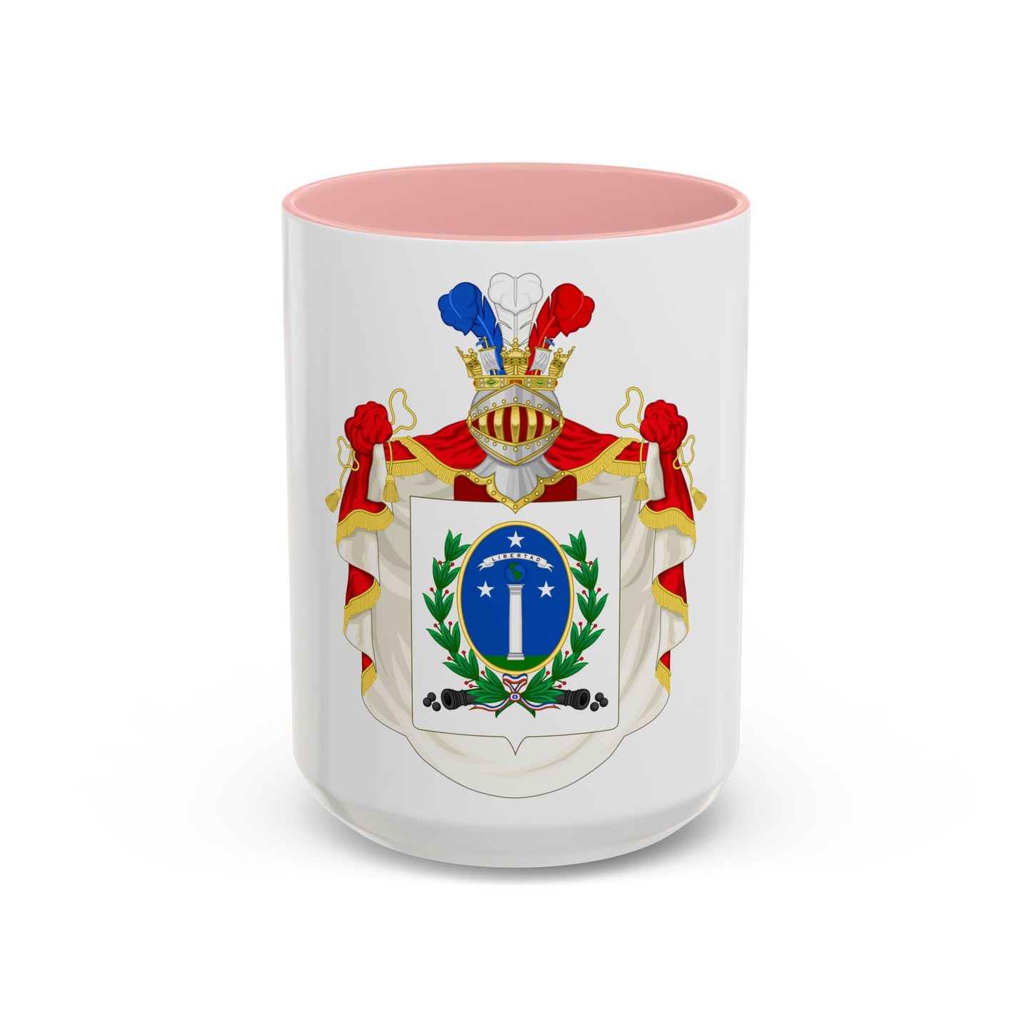Ornamented Coat of Arms of Chile (1819-1834) Cerro Castillo Version - Accent Coffee Mug