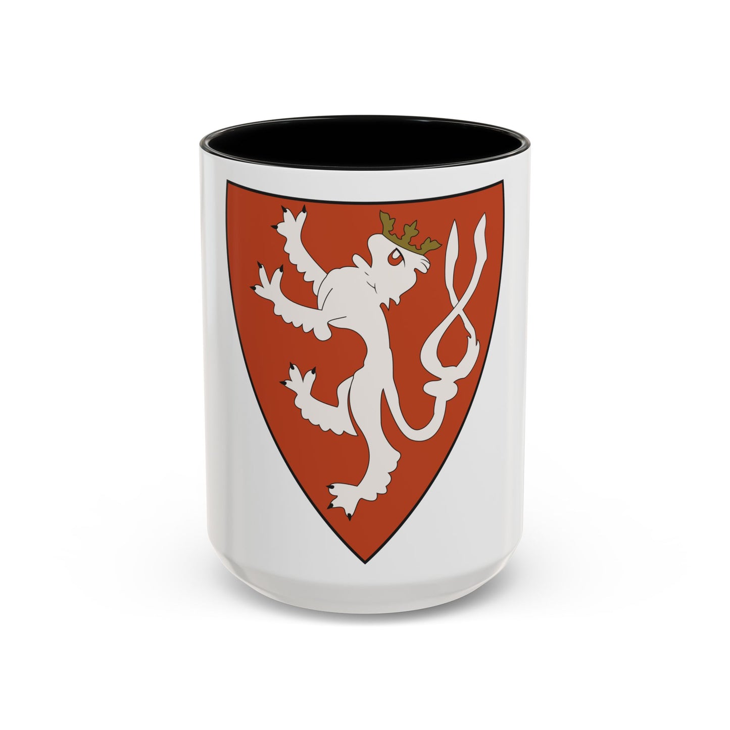 Lesser coat of arms of the Kingdom of Bohemia (Wenceslaus II of Bohemia) - Accent Coffee Mug