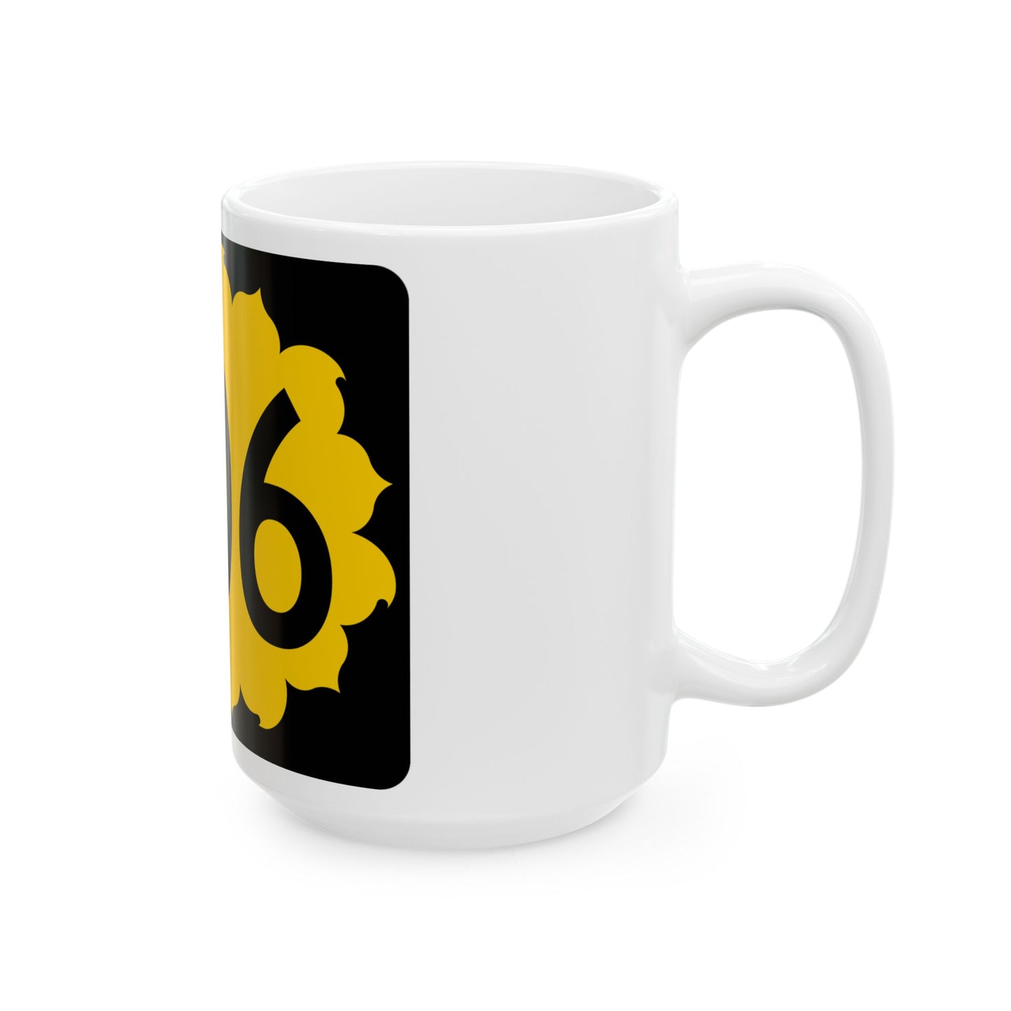 K-206 (Kansas) (Road Sign) White Coffee Mug