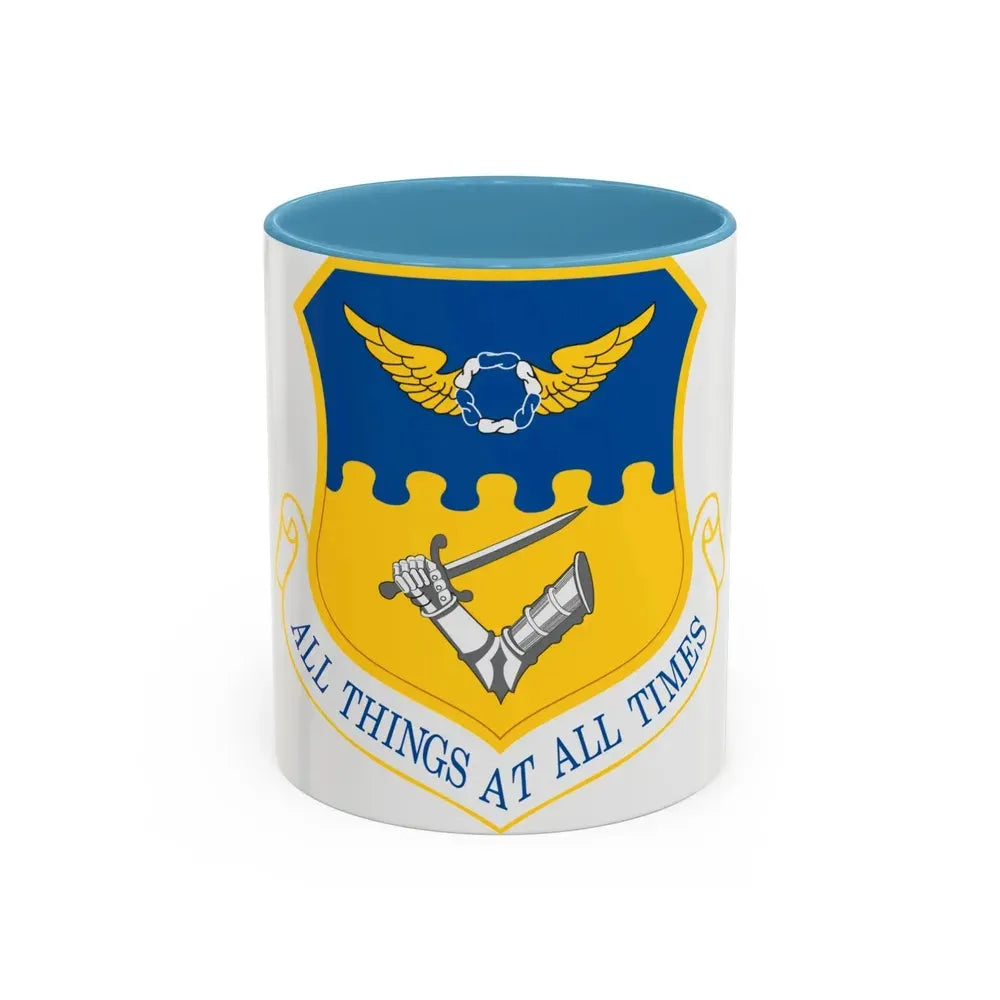 121st Air Refueling Wing (U.S. Air Force) Accent Coffee Mug 11oz Light Blue - Go Mug Yourself