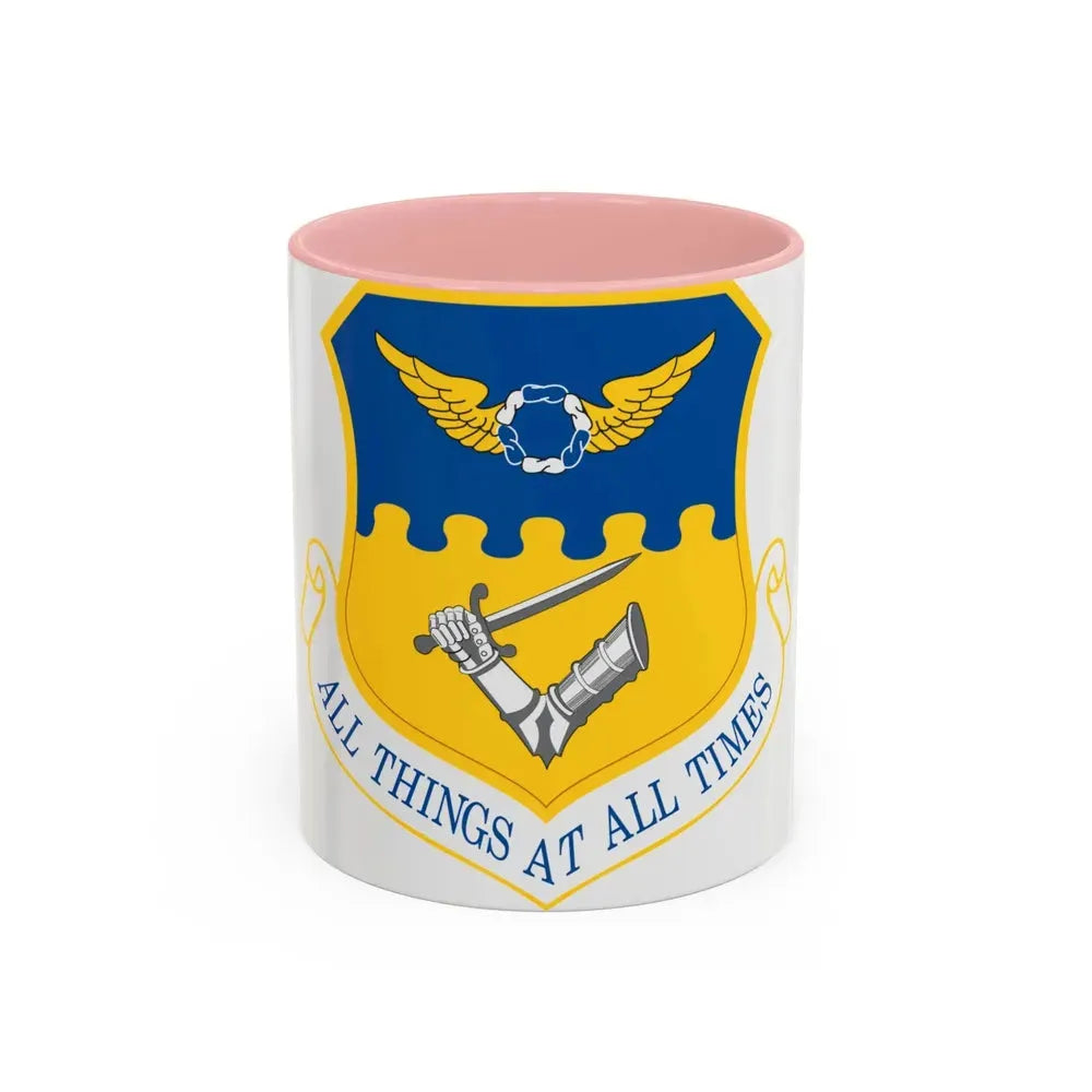 121st Air Refueling Wing (U.S. Air Force) Accent Coffee Mug 11oz Pink - Go Mug Yourself