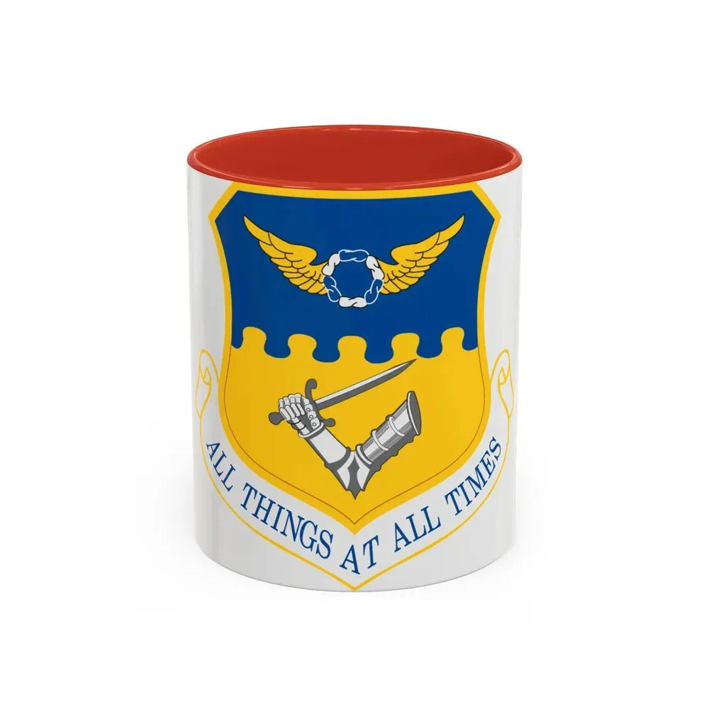 121st Air Refueling Wing (U.S. Air Force) Accent Coffee Mug 11oz Red - Go Mug Yourself