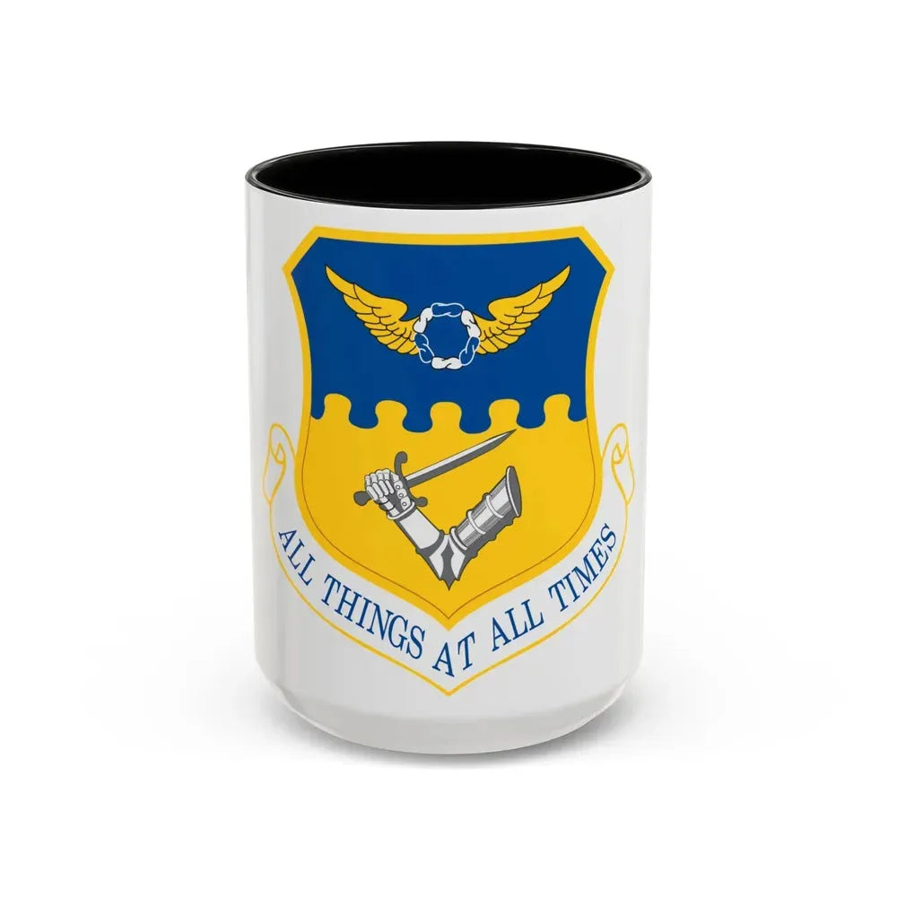 121st Air Refueling Wing (U.S. Air Force) Accent Coffee Mug 15oz Black - Go Mug Yourself