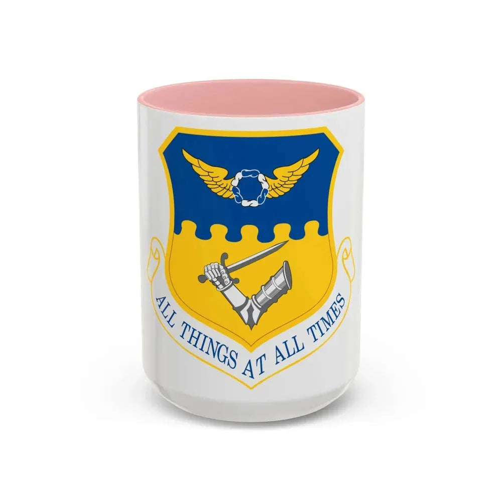 121st Air Refueling Wing (U.S. Air Force) Accent Coffee Mug 15oz Pink - Go Mug Yourself