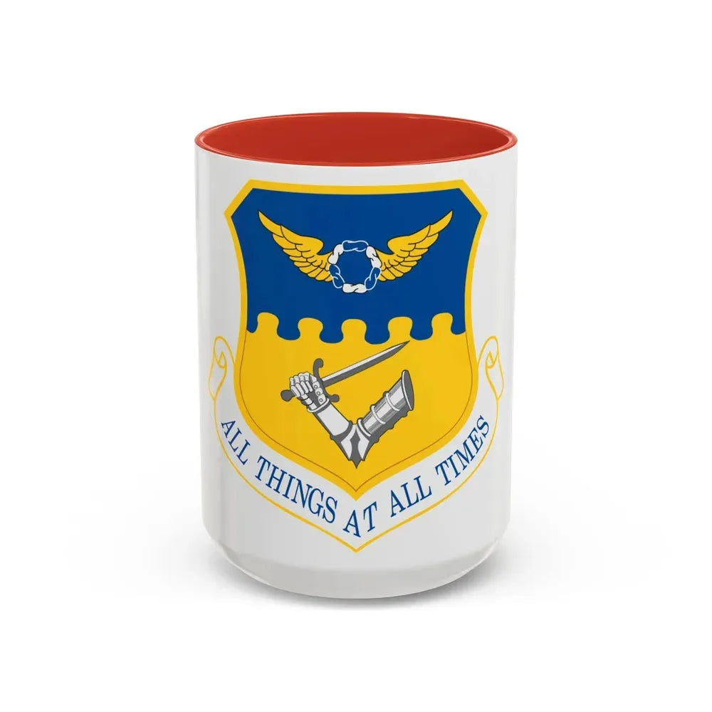 121st Air Refueling Wing (U.S. Air Force) Accent Coffee Mug 15oz Red - Go Mug Yourself