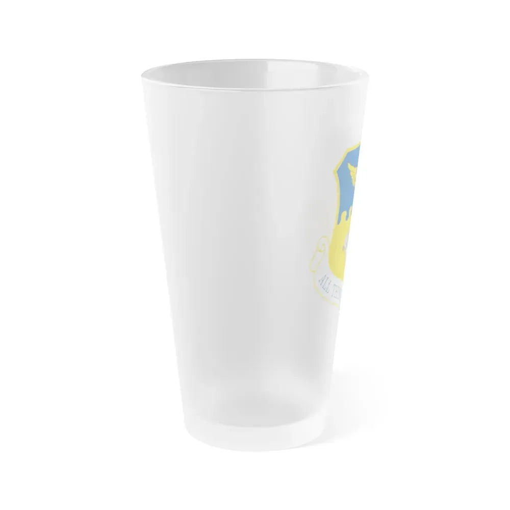 121st Air Refueling Wing (U.S. Air Force) Frosted Pint Glass 16oz - Go Mug Yourself