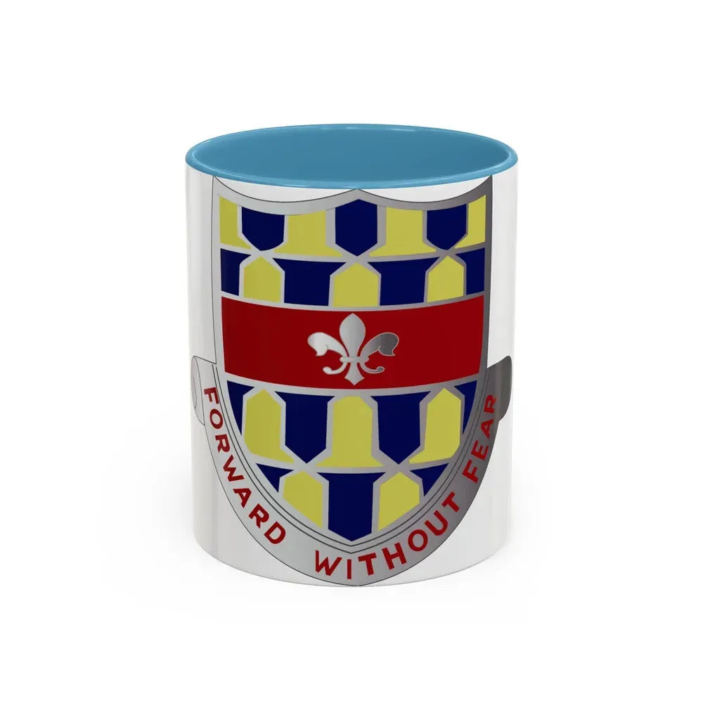 122 Cavalry Regiment (U.S. Army) Accent Coffee Mug 11oz Light Blue - Go Mug Yourself