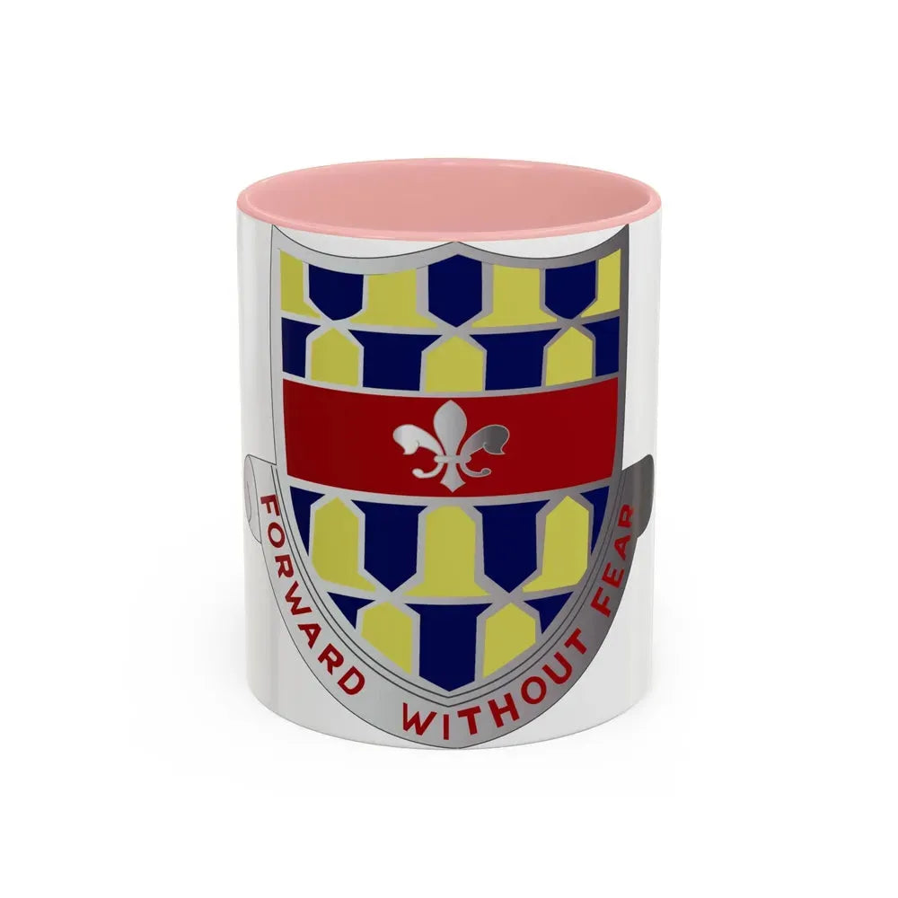 122 Cavalry Regiment (U.S. Army) Accent Coffee Mug 11oz Pink - Go Mug Yourself