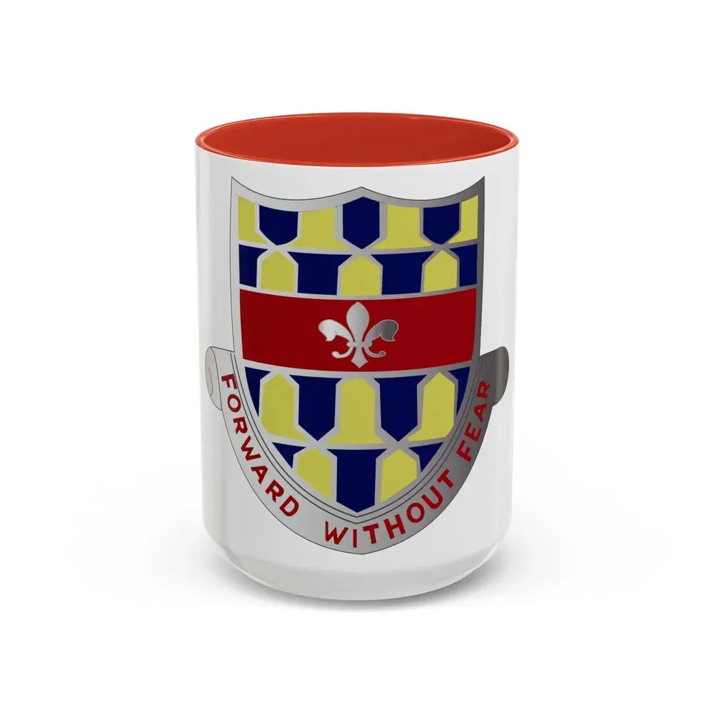 122 Cavalry Regiment (U.S. Army) Accent Coffee Mug 15oz Red - Go Mug Yourself