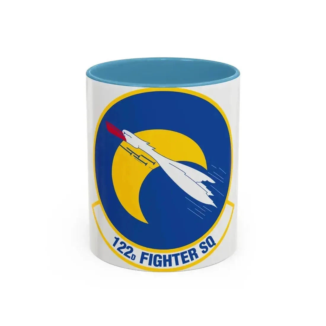 122 Fighter Squadron (U.S. Air Force) Accent Coffee Mug 11oz Light Blue - Go Mug Yourself