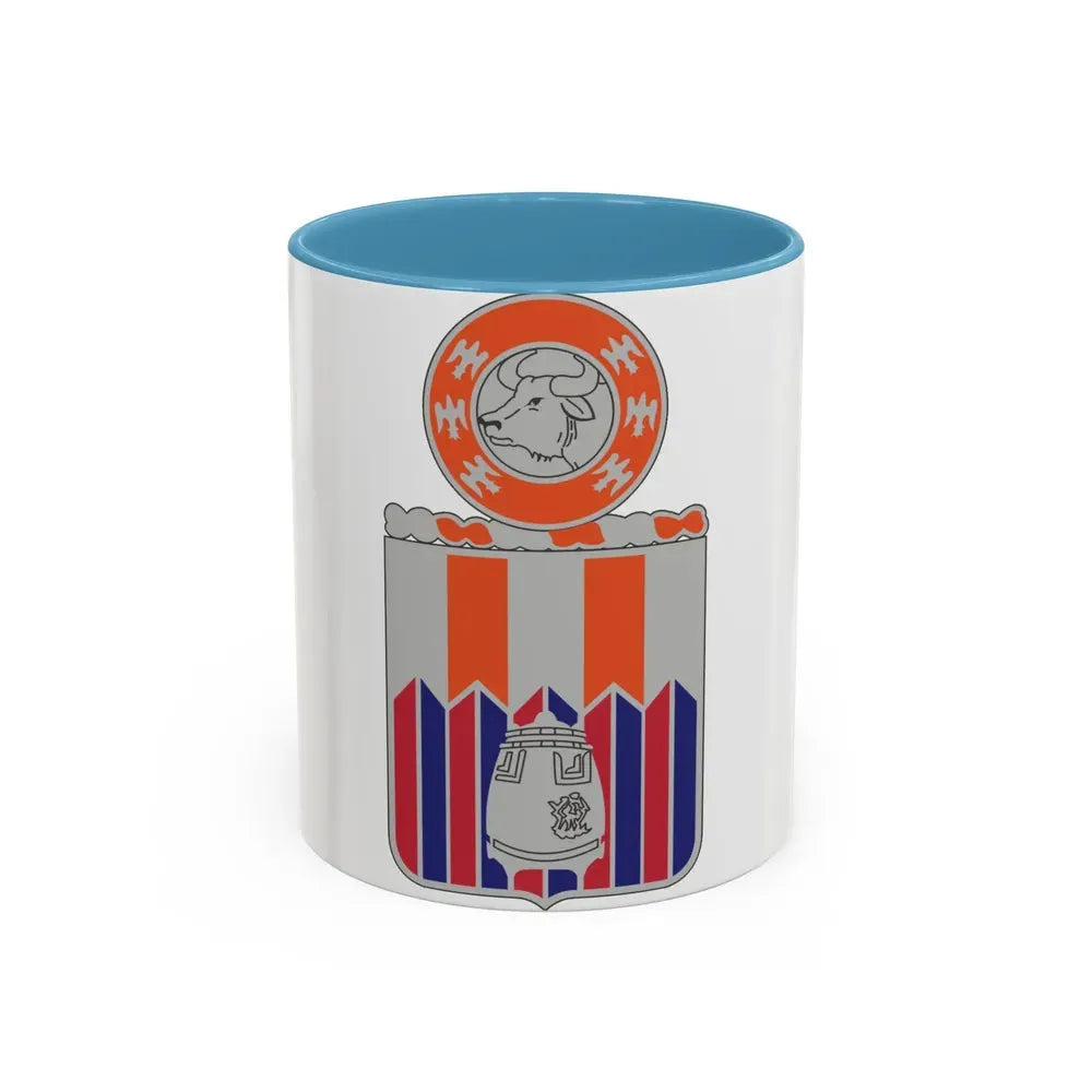 122 Signal Battalion (U.S. Army) Accent Coffee Mug 11oz Light Blue - Go Mug Yourself