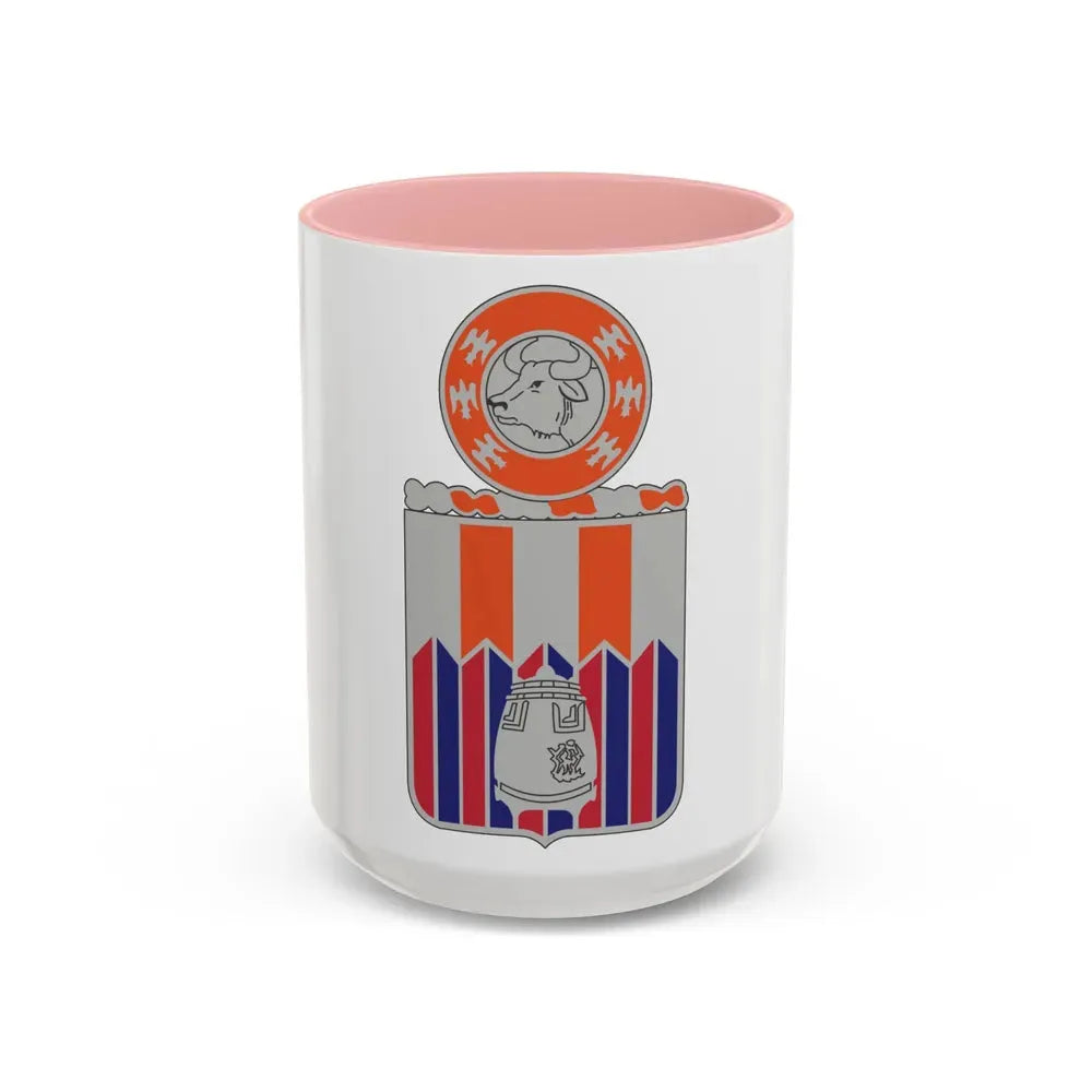 122 Signal Battalion (U.S. Army) Accent Coffee Mug 15oz Pink - Go Mug Yourself