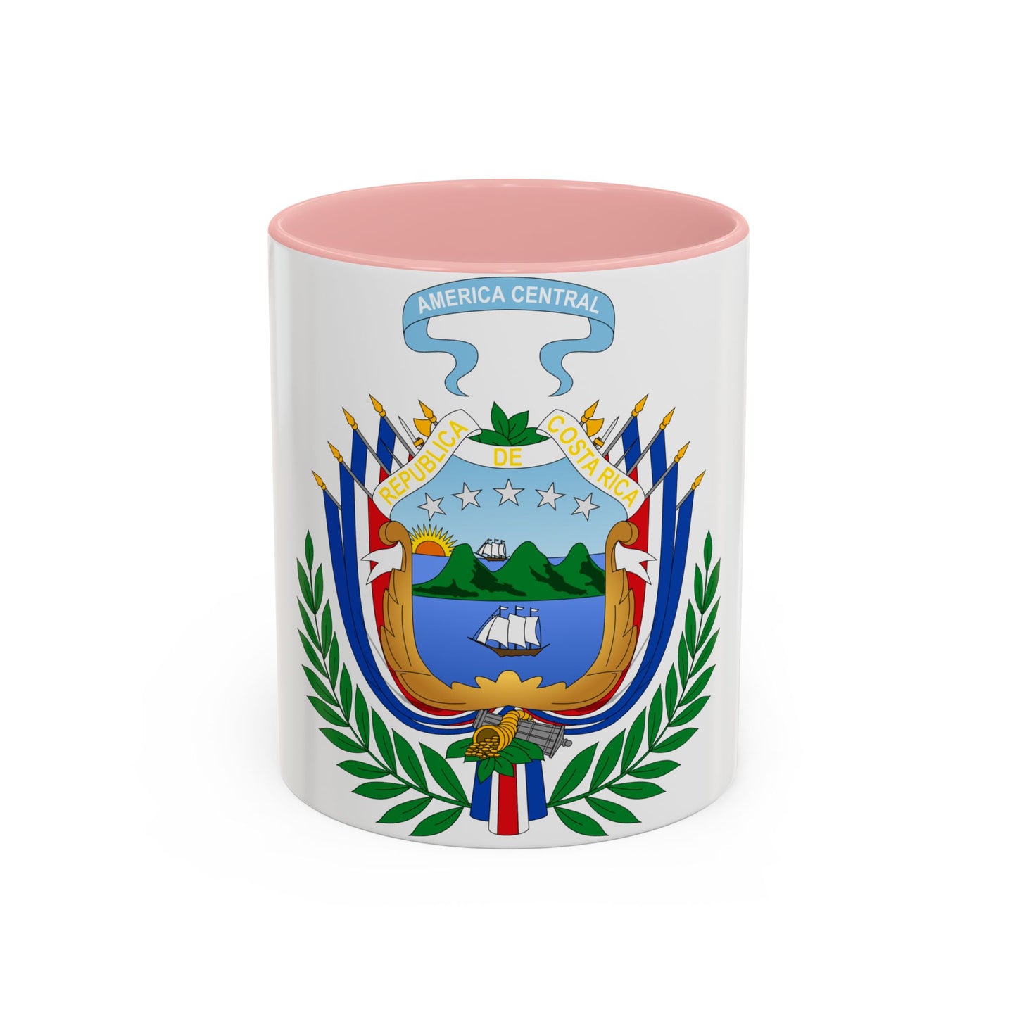 Coat of arms of Costa Rica (1848-1906) - Accent Coffee Mug