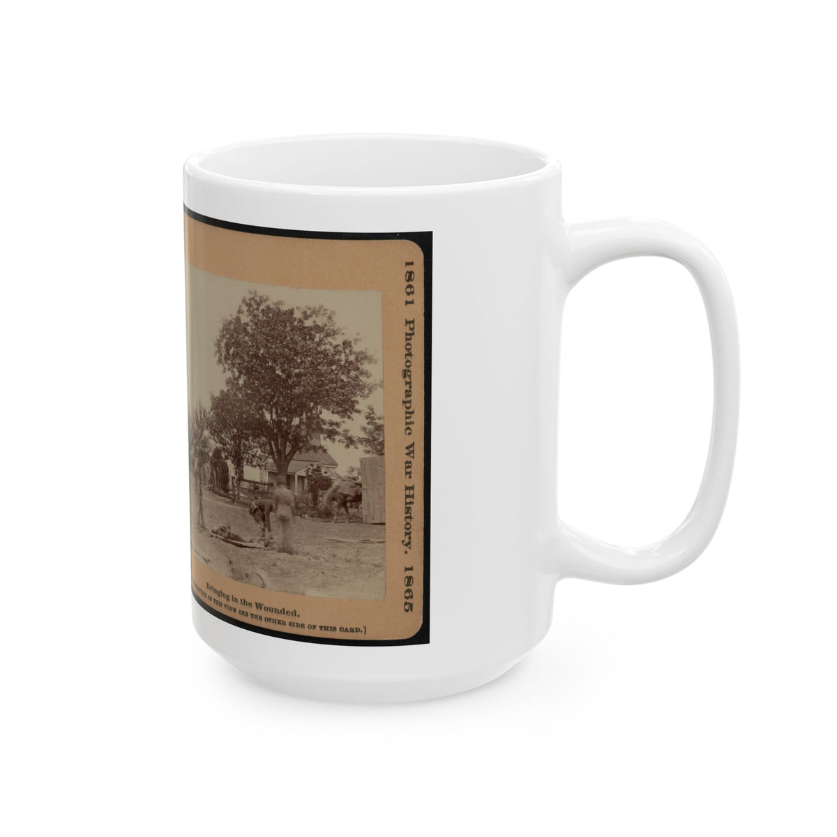 Bringing In The Wounded (U.S. Civil War) White Coffee Mug
