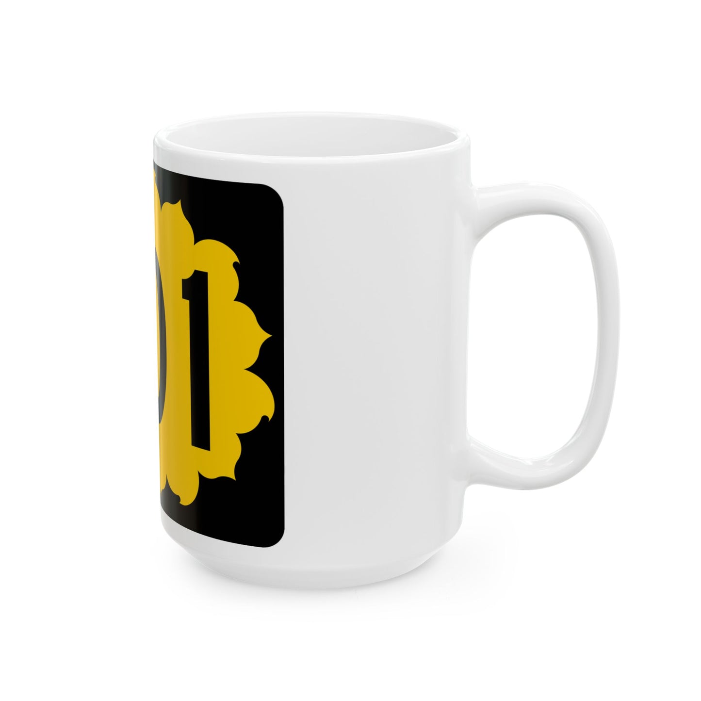 K-201 (Kansas) (Road Sign) White Coffee Mug