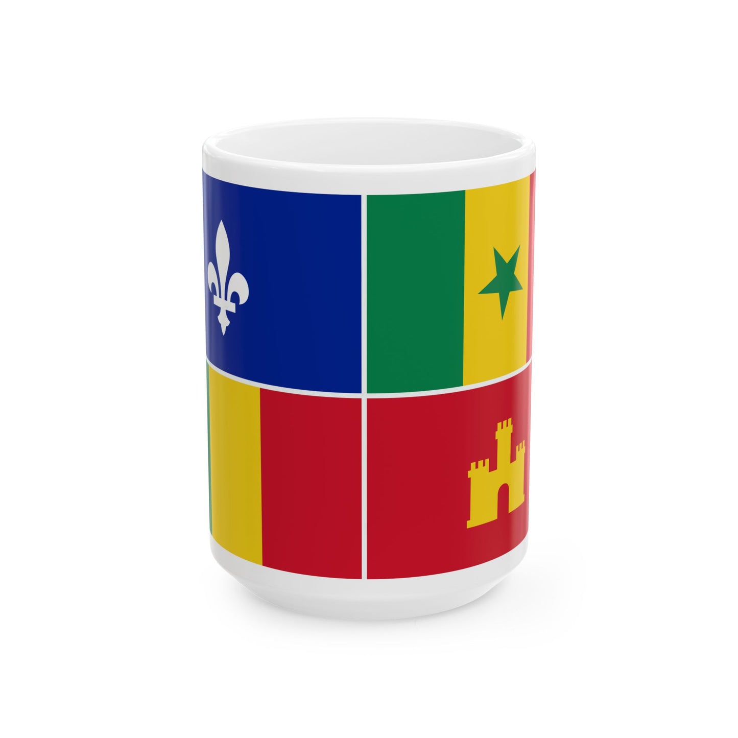 Louisiana Creole Flag (United States) White Coffee Mug
