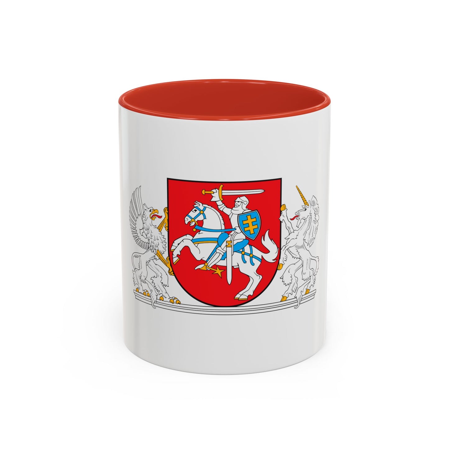 Coat of arms of the President of Lithuania - Accent Coffee Mug
