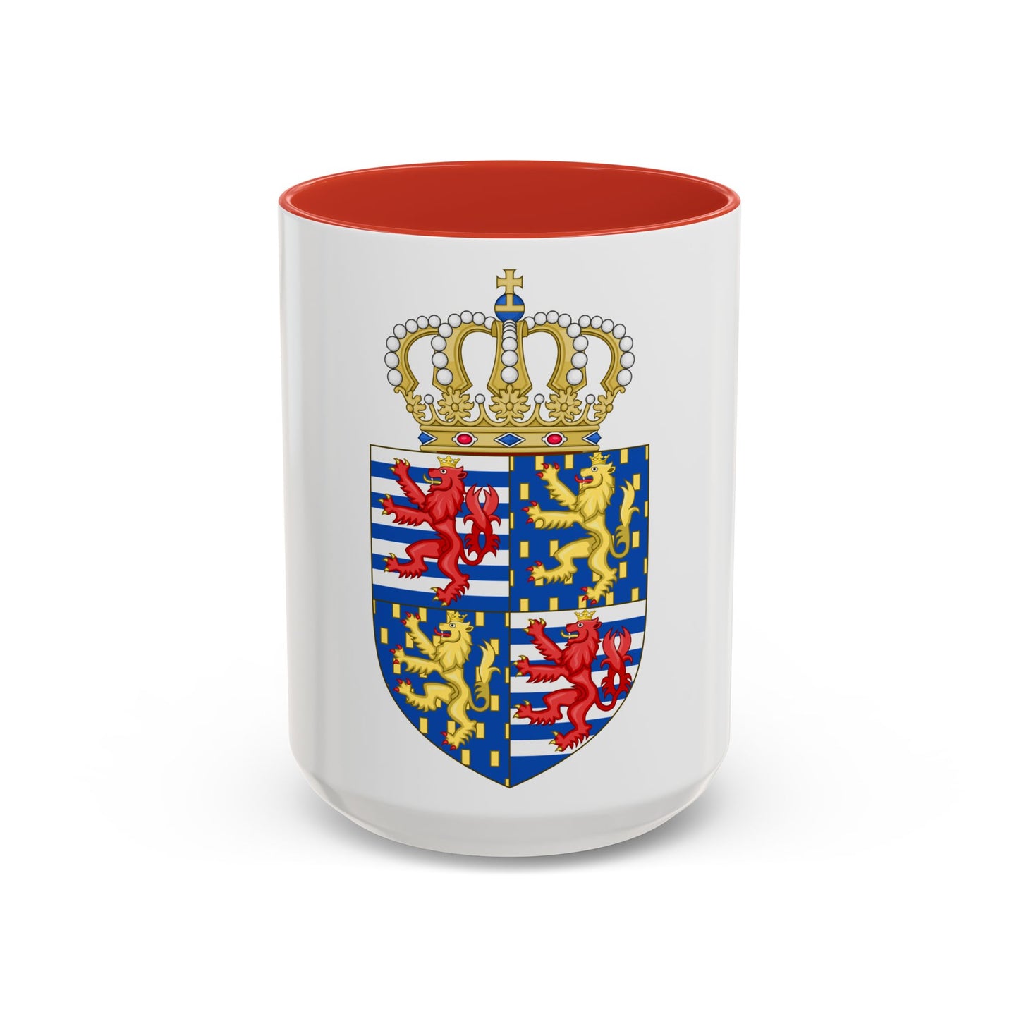 Lesser coat of arms of the Grand Duke of Luxembourg (2000) - Accent Coffee Mug