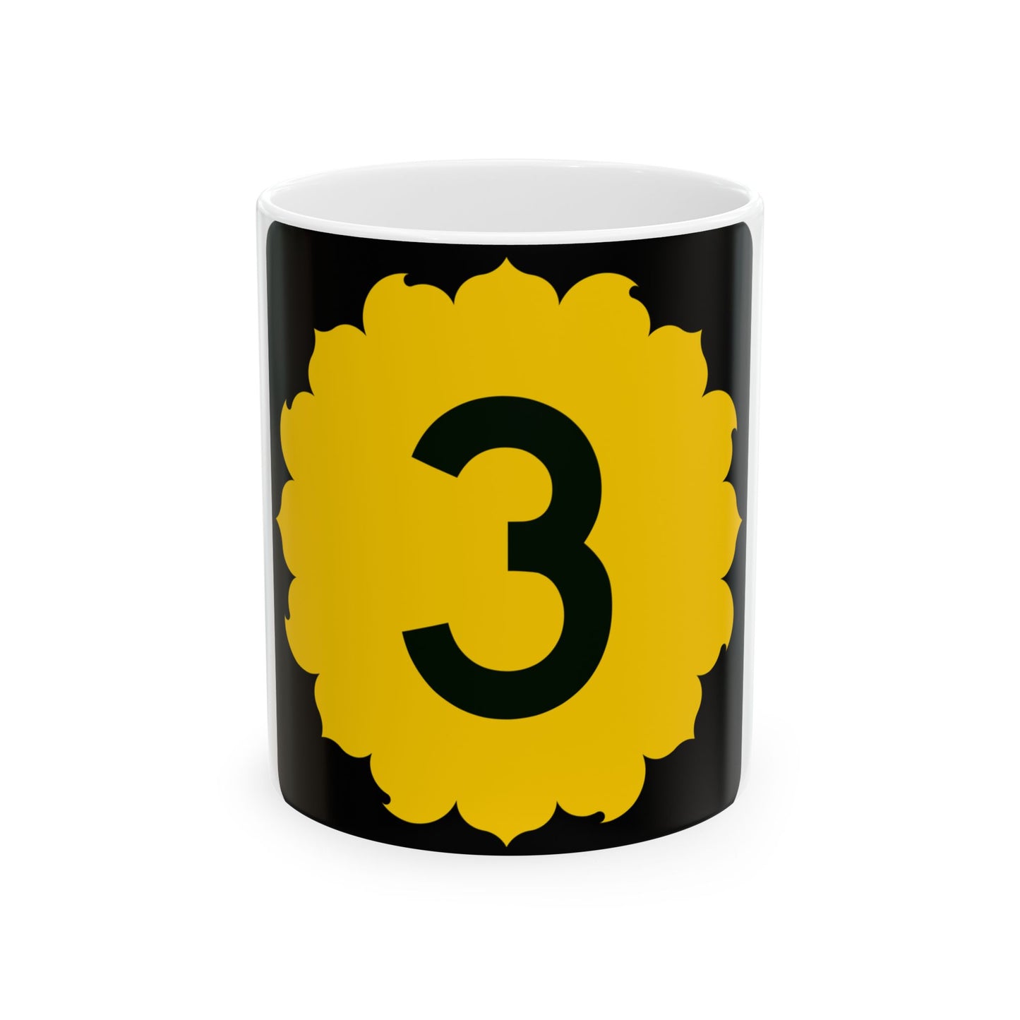 K-3 (Kansas) (Road Sign) White Coffee Mug