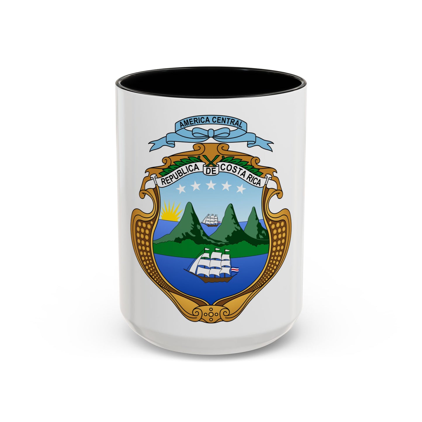 Coat of arms of Costa Rica (1906-1964) - Accent Coffee Mug