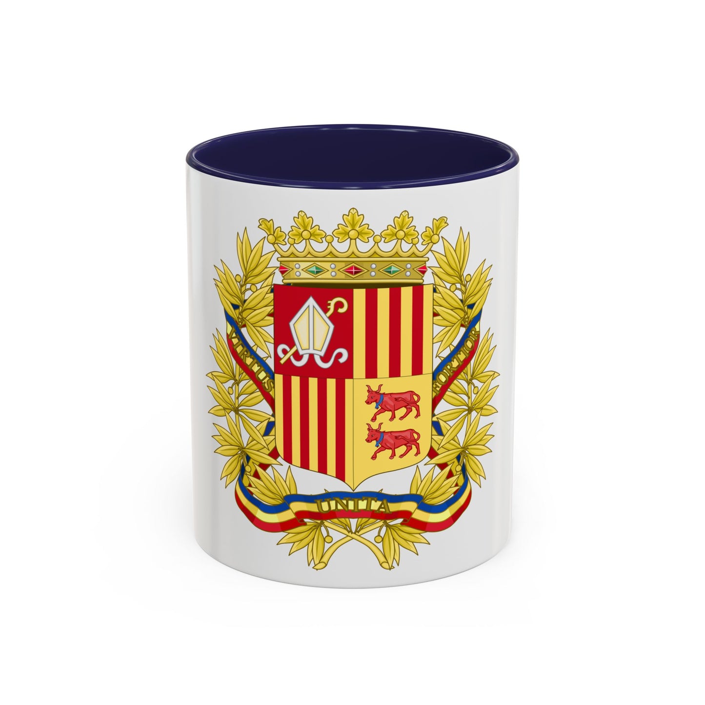 Coat of Arms of the high authorities of Andorra - Accent Coffee Mug