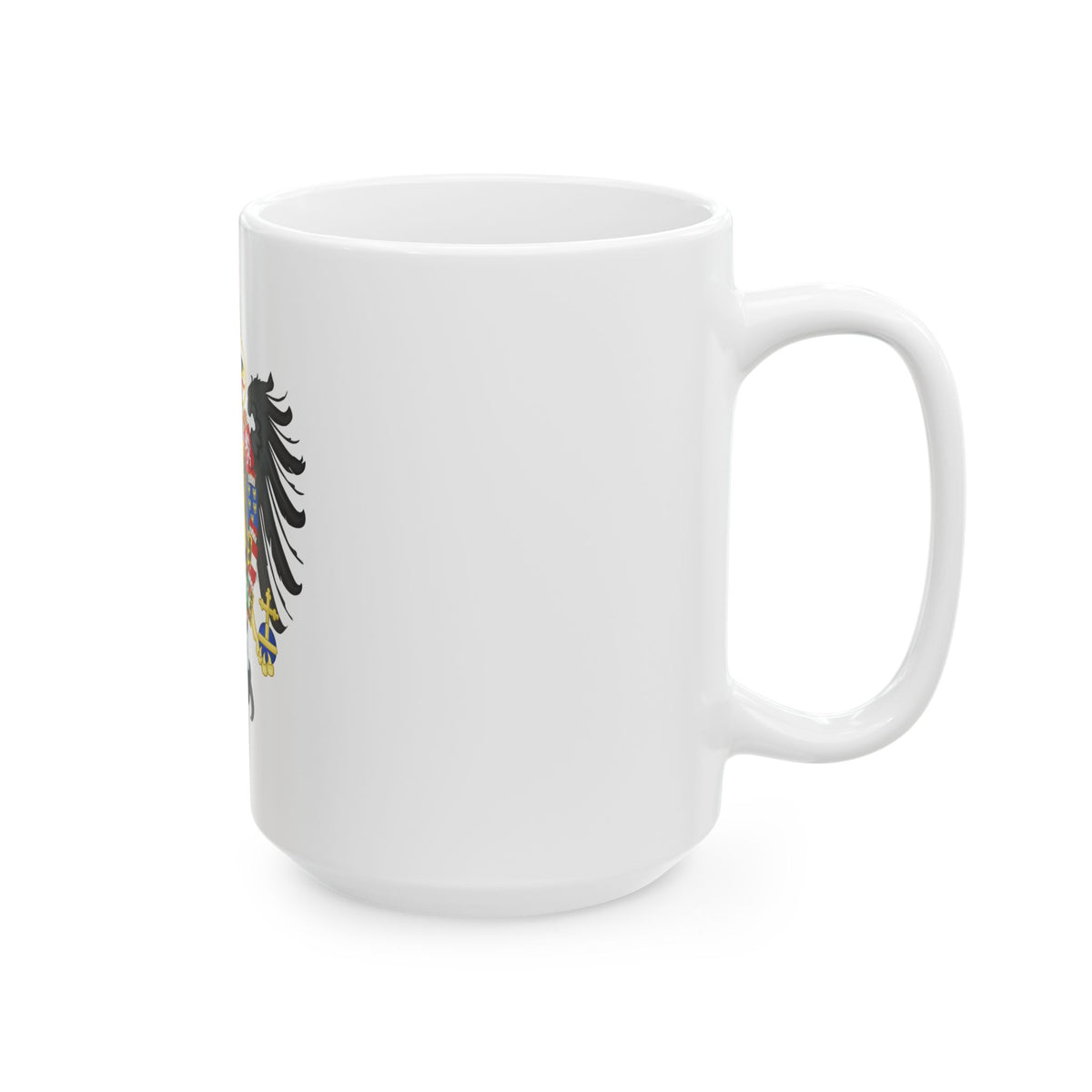 Middle Coat of Arms of Francis II, Holy Roman Emperor (1804-1806) - White Coffee Mug