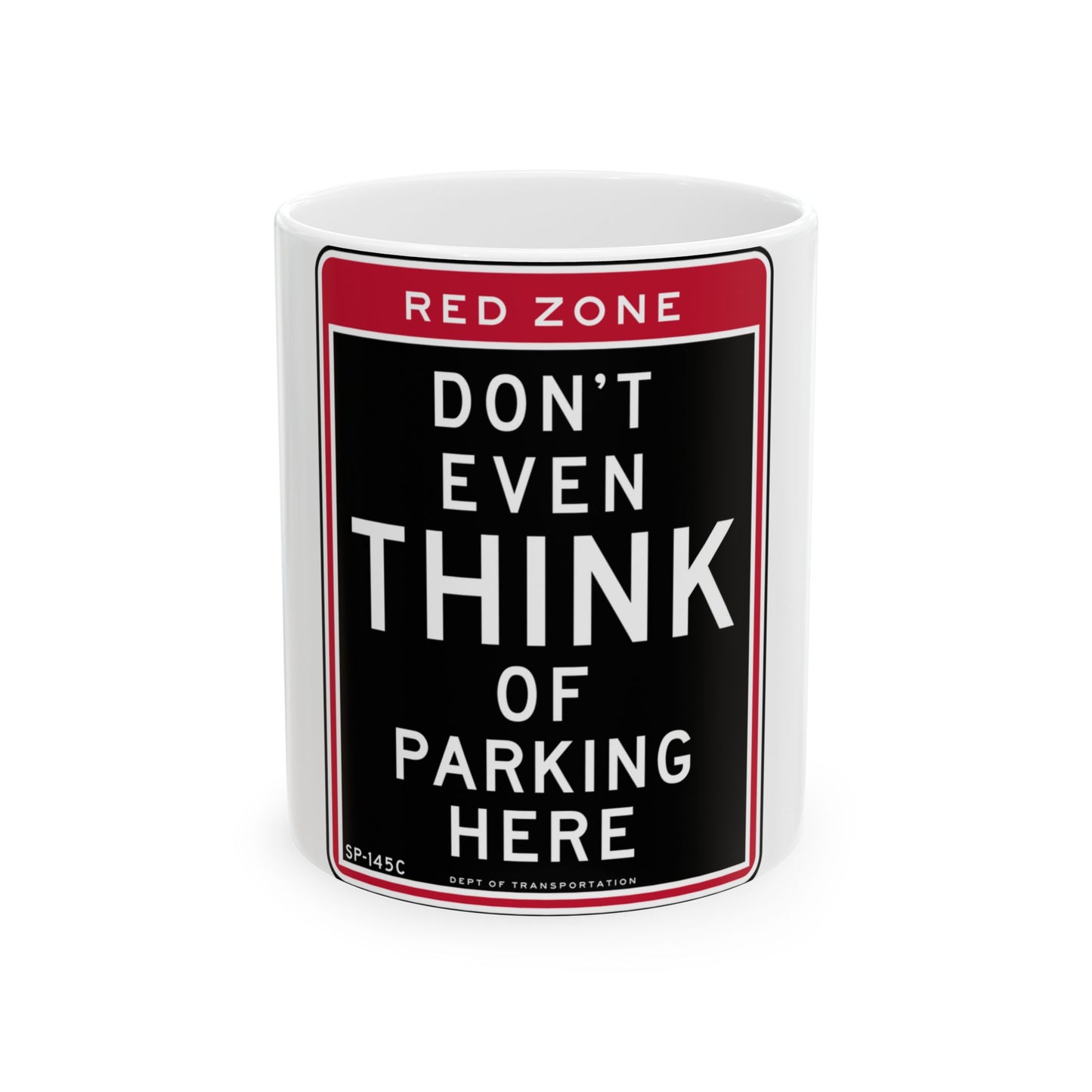 NYCDOT SP-145C (New York) (Road Sign) White Coffee Mug