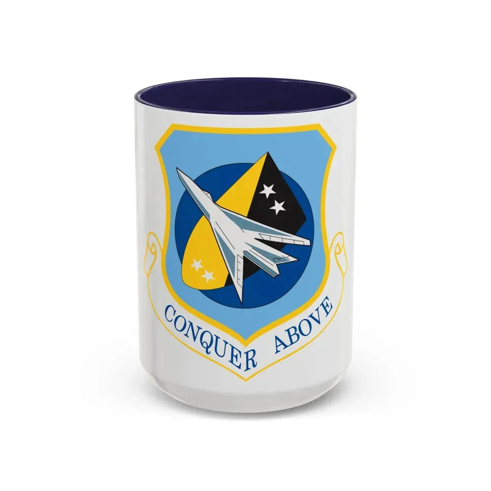 122d Fighter Wing (U.S. Air Force) Accent Coffee Mug 15oz Navy - Go Mug Yourself