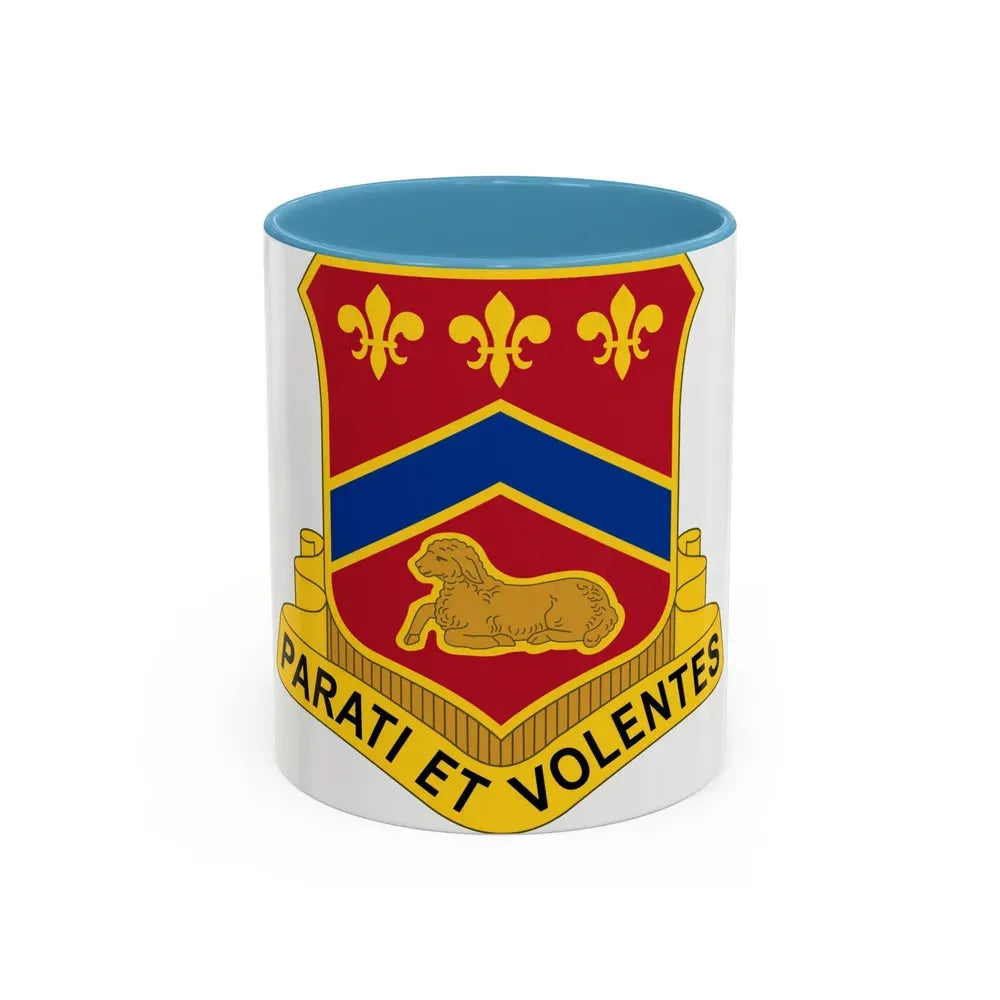 123 Engineer Battalion (U.S. Army) Accent Coffee Mug 11oz Light Blue - Go Mug Yourself