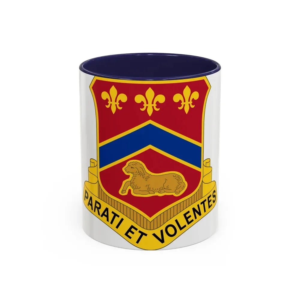 123 Engineer Battalion (U.S. Army) Accent Coffee Mug 11oz Navy - Go Mug Yourself