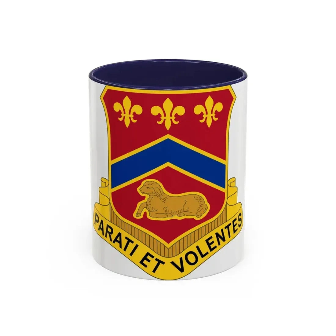 123 Engineer Battalion (U.S. Army) Accent Coffee Mug 11oz Navy - Go Mug Yourself