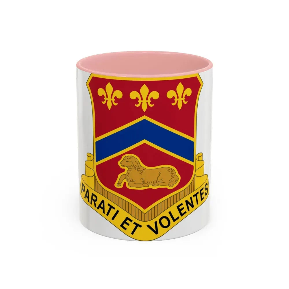 123 Engineer Battalion (U.S. Army) Accent Coffee Mug 11oz Pink - Go Mug Yourself