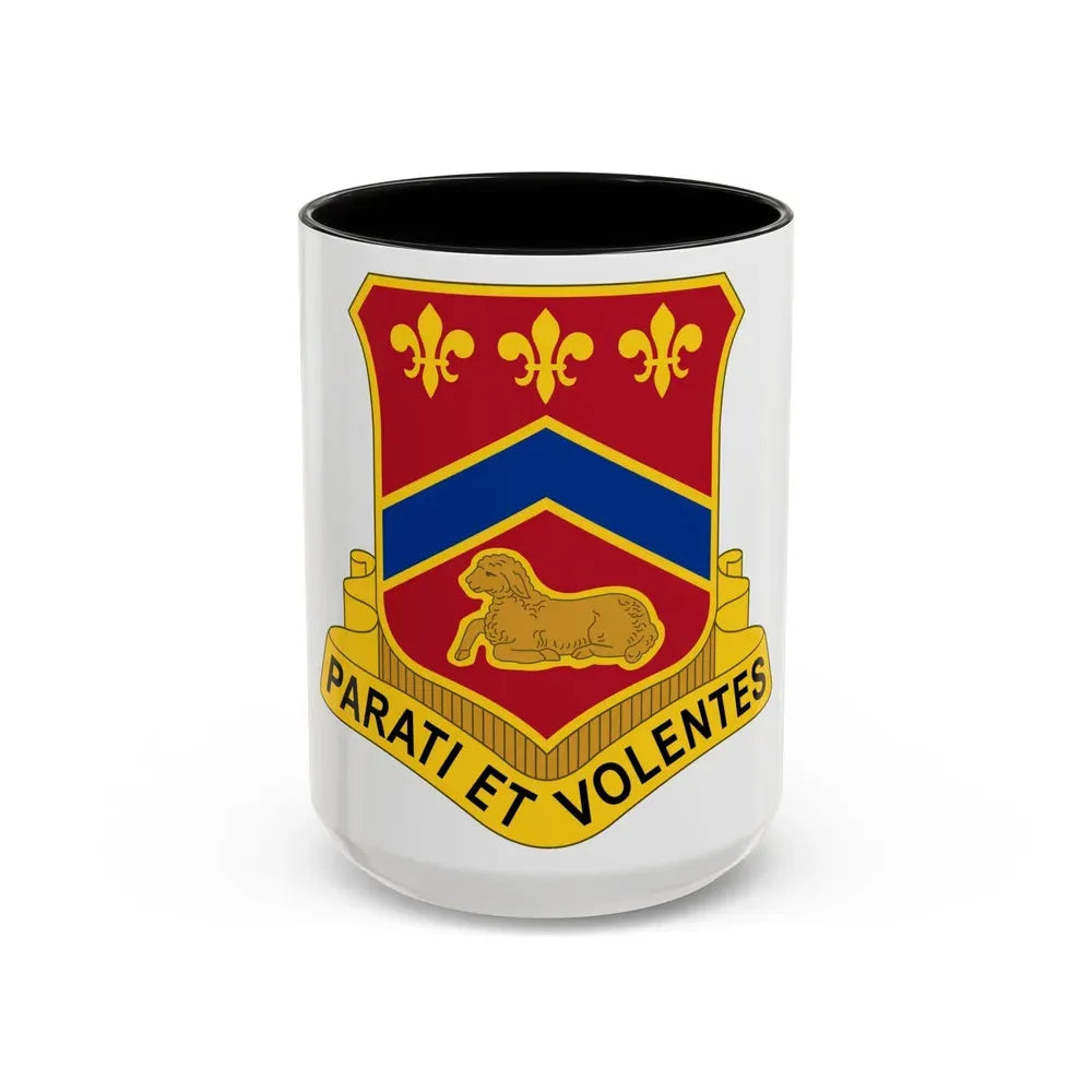 123 Engineer Battalion (U.S. Army) Accent Coffee Mug 15oz Black - Go Mug Yourself
