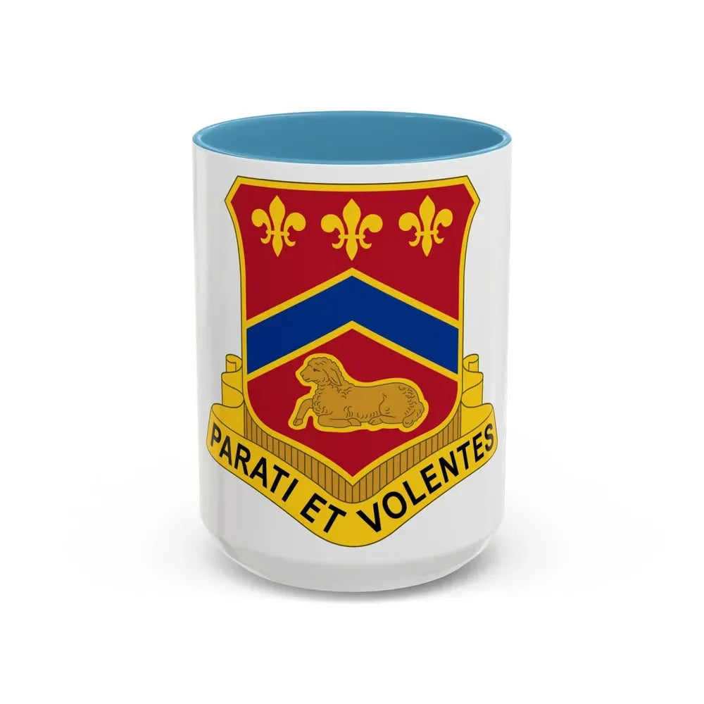 123 Engineer Battalion (U.S. Army) Accent Coffee Mug 15oz Light Blue - Go Mug Yourself
