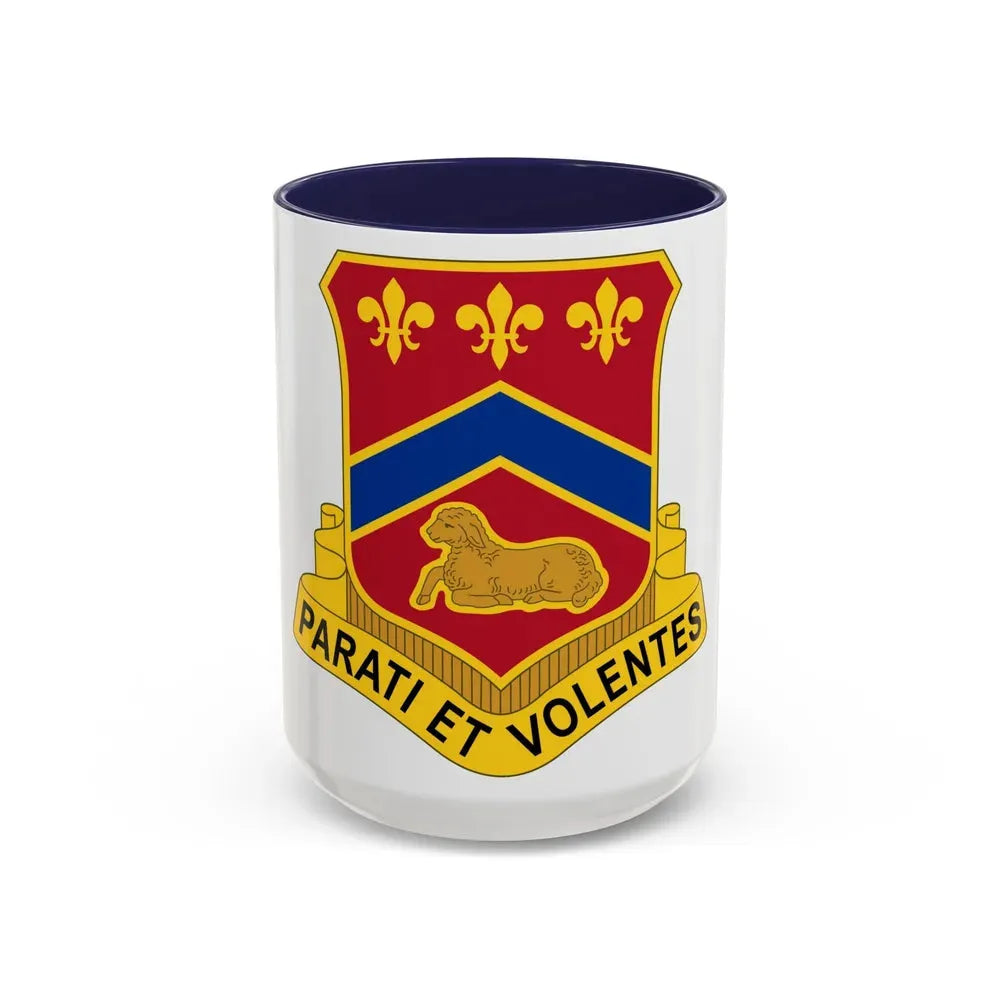 123 Engineer Battalion (U.S. Army) Accent Coffee Mug 15oz Navy - Go Mug Yourself
