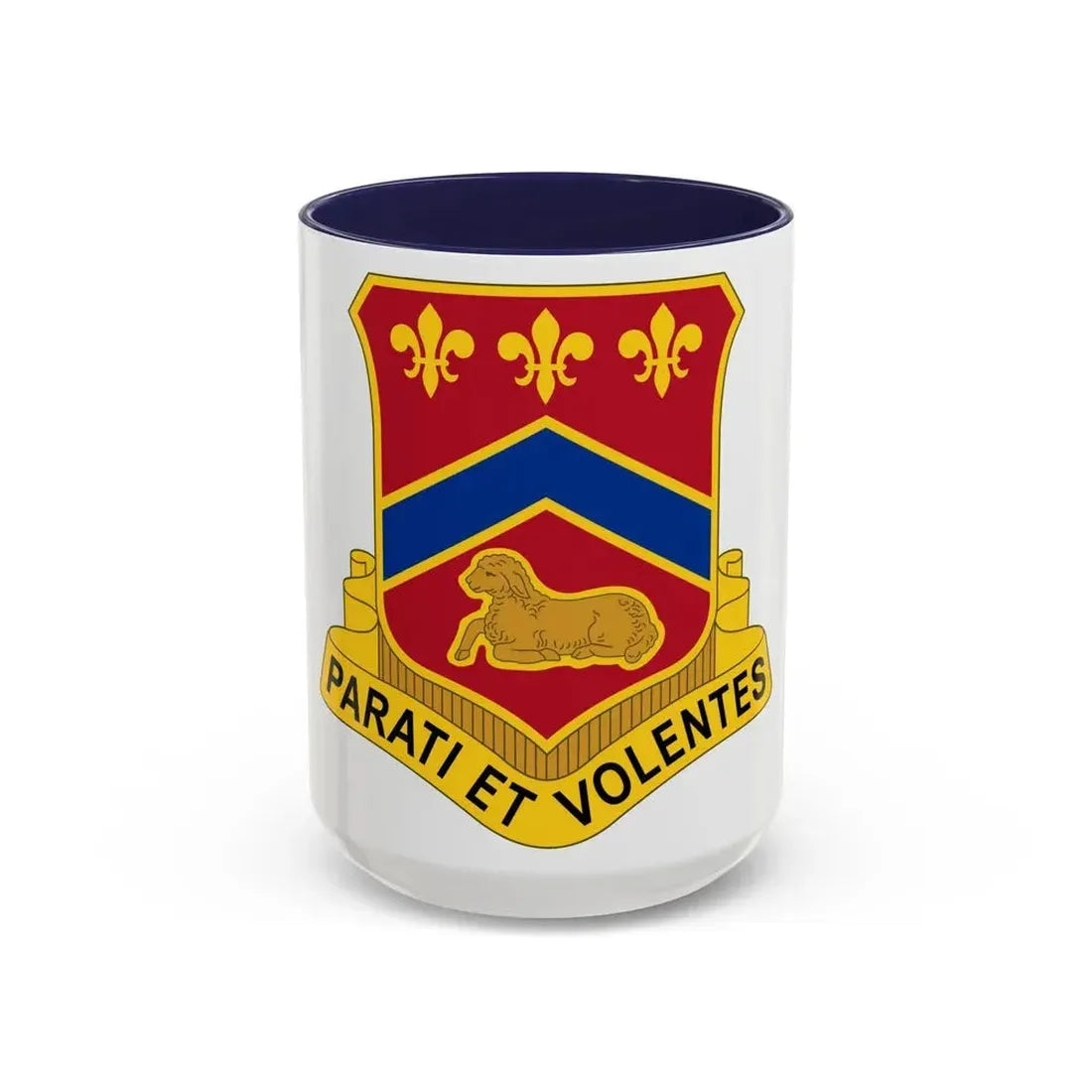 123 Engineer Battalion (U.S. Army) Accent Coffee Mug 15oz Navy - Go Mug Yourself